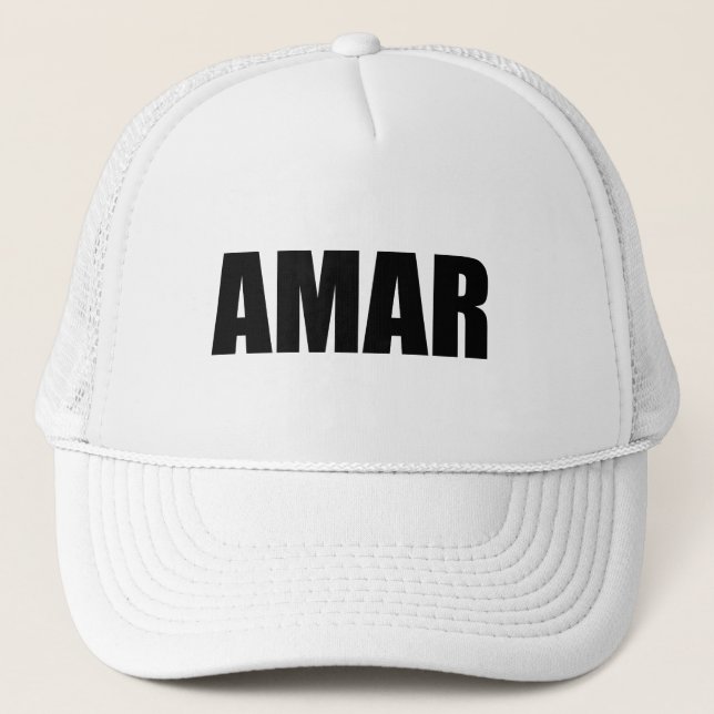 Casquette Amar amour en espagnol (Devant)