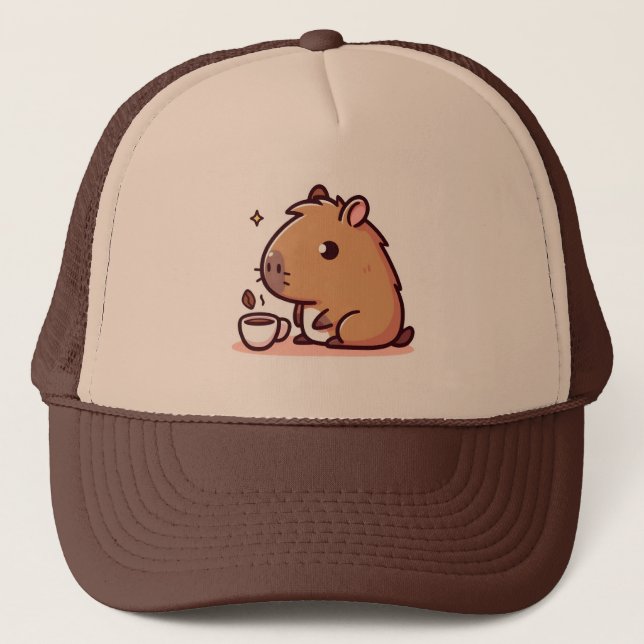 Casquette Amateur de café Capybara (Devant)
