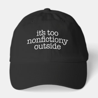 Casquette Amateur de livres extérieurs non fictionnels