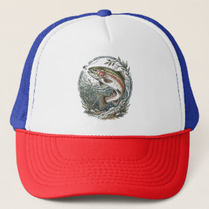Casquette Amateur de pêche - Conception de pêche à la truite