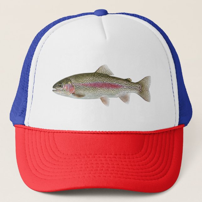 Casquette Amateur de pêche - Conception de pêche à la truite (Devant)