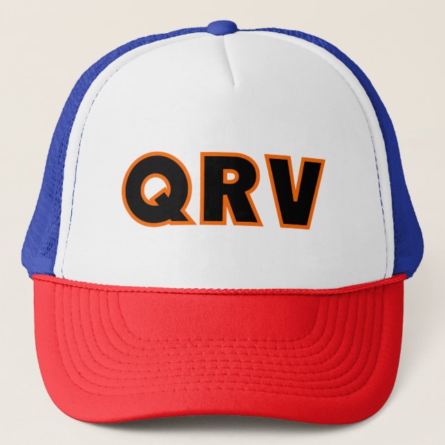 Casquette Amateur Ham Radio QRV (Devant)