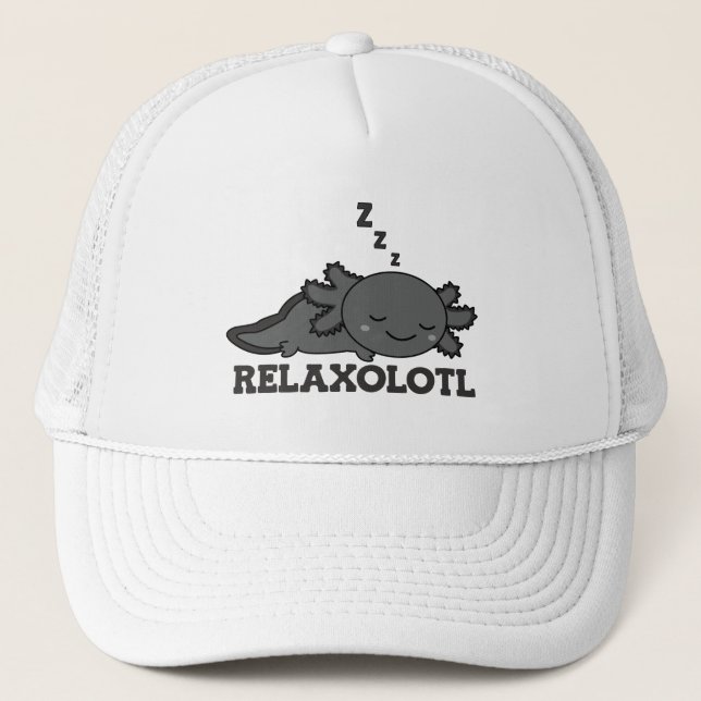 Casquette Amateurs de détente Axolotl, animaux mignons Relax (Devant)