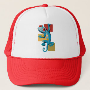 Casquette Amateurs de reptiles Gecko Bleu