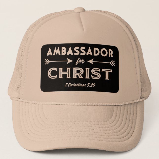 Casquette Ambassadeur pour la Slogan des Ecritures du Christ (Devant)