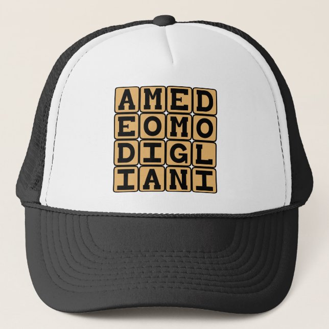 Casquette Amedeo Modigliani, artiste italien (Devant)