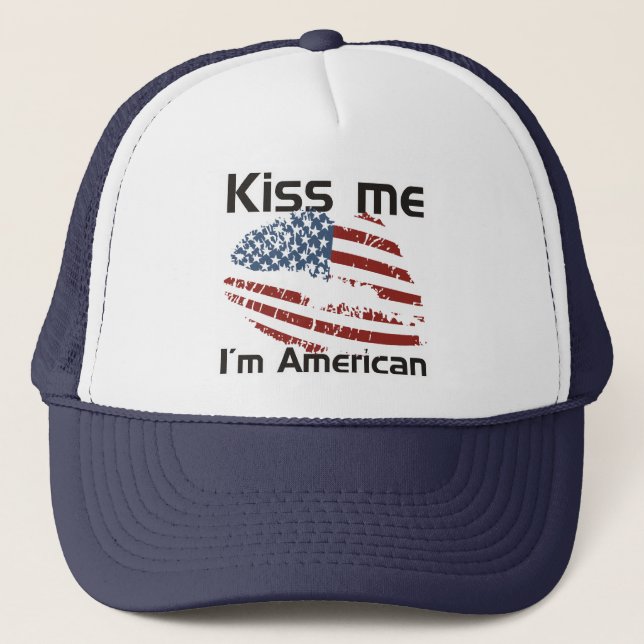 Casquette Américain de baiser (Devant)