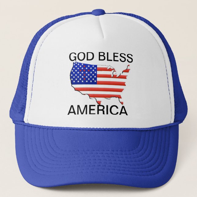 CASQUETTE AMÉRICAIN DE FLAG/MAP (Devant)