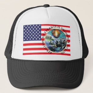 CASQUETTE américain de la rébellion du drapeau aux