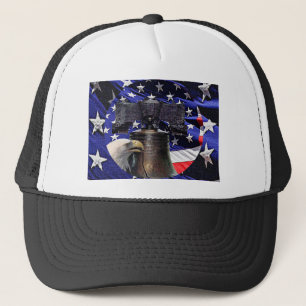 Casquette American Bald Eagle, Bell et drapeau