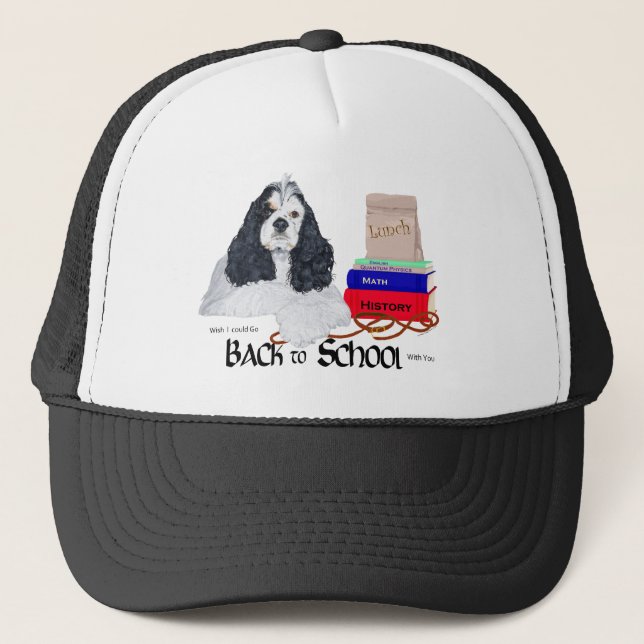 Casquette American Cocker Spaniel Rentrée des Classes (Devant)