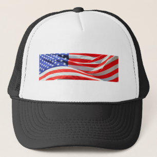 Casquette American Flag, vous pouvez ajouter du texte et tél