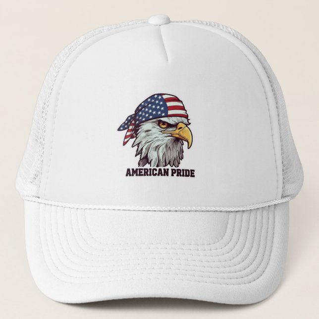 Casquette "American Pride Patriotic Eagle Sweat à capuche -  (Devant)
