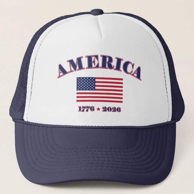 Casquette Amérique 1776 / 2026 (Devant)