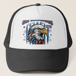 Casquette Amérique 1776 Vintage Eagle Patriote Conception de