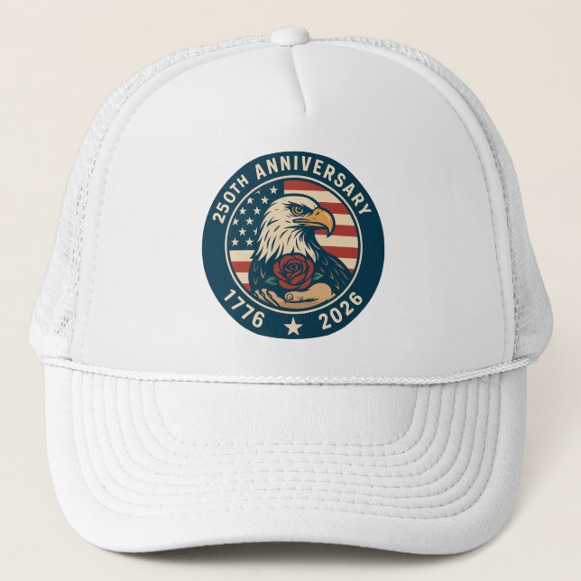 Casquette Amérique 250 : Hommage à 250 ans d'indépendance (Devant)