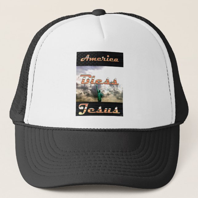 Casquette Amérique Béni Jésus (Devant)