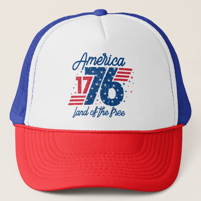 Casquette Amérique Terre De La Liberté  (Devant)