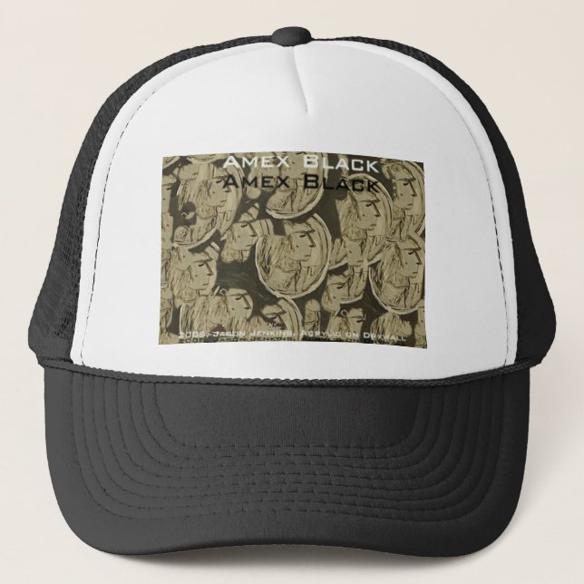 Casquette amex noir (Devant)