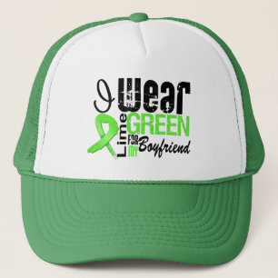 Casquette AMI de ruban de vert de chaux d'usage du lymphome