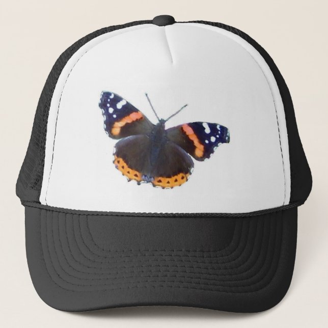 Casquette Amiral rouge papillon (Devant)