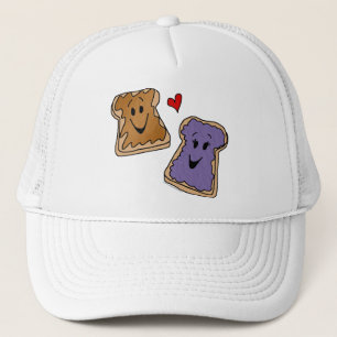Casquette Amis gais de bande dessinée de beurre et de gelée