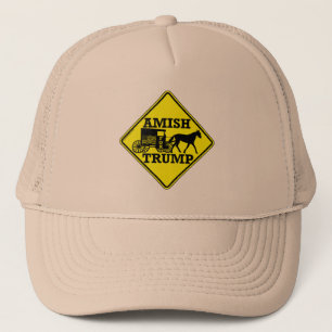 Casquette Amish pour le cheval d'atout et l'humour politique