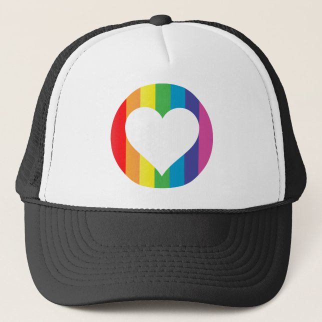 Casquette amour arc en ciel (Devant)