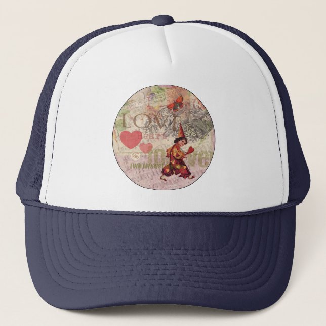 Casquette Amour Cœur Chérubin de la Saint-Valentin (Devant)