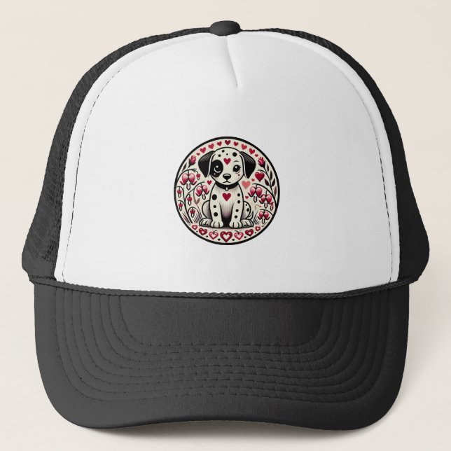 Casquette Amour dalmate (Devant)