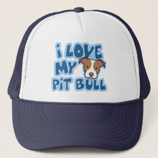 Casquette Amour de Kawaii I mon pitbull