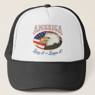 Casquette Amour de l'Amérique il ou le laissent (affligé)