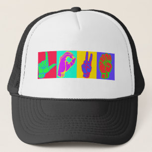 Casquette AMOUR de langue des signes
