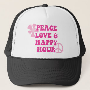 Casquette Amour de paix et heure heureuse