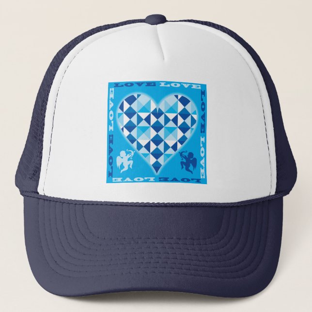 Casquette Amour (Diamant Bleu) (Devant)