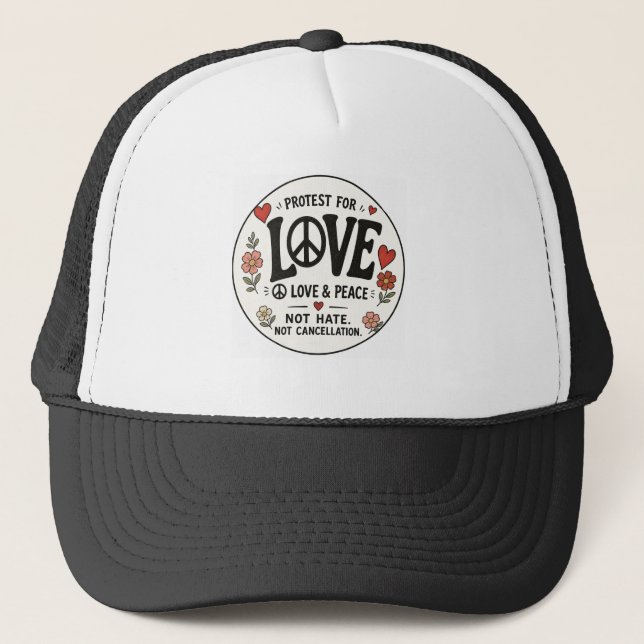 Casquette Amour et paix (Devant)