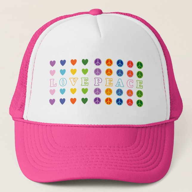 Casquette Amour et Paix (02) (Devant)