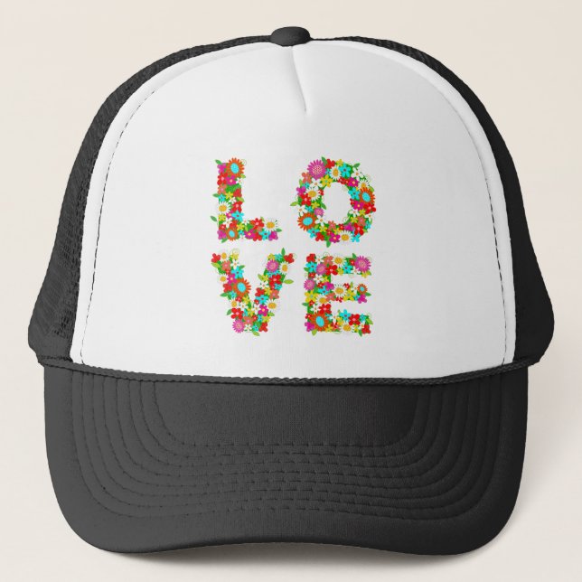 Casquette amour floral (Devant)