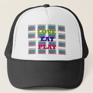 Casquette Amour Manger Jouer Hakuna Matata Impression d'Art