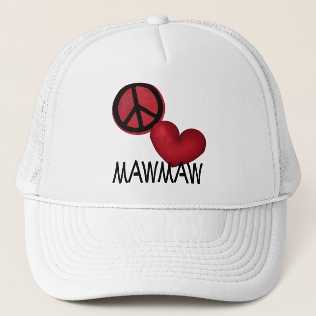 Casquette Amour MawMaw de paix (Devant)