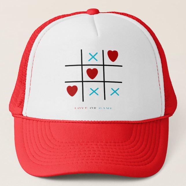 Casquette amour ou jeu (Devant)