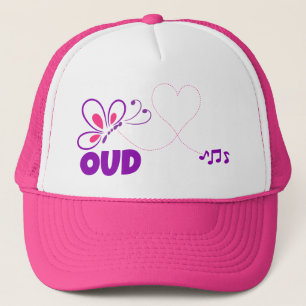 Casquette Amour Oud Rose Papillon Cœur Violet