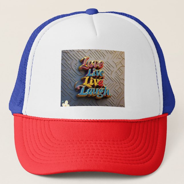 Casquette "Amour, Rire, Vivre Sur" (Devant)