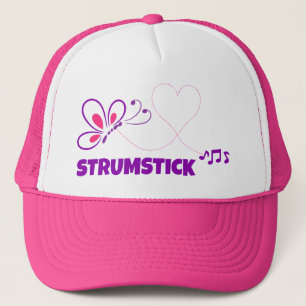 Casquette Amour Strumstick Rose Papillon Cœur Violet