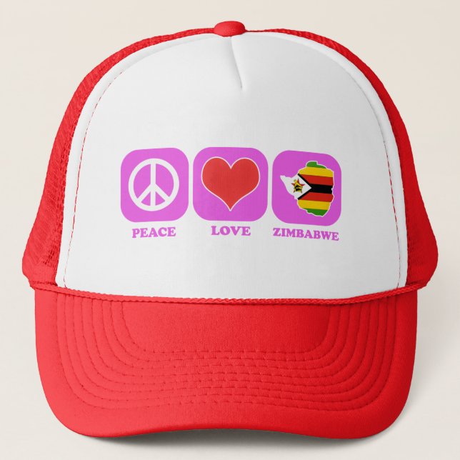 Casquette Amour Zimbabwe de paix (Devant)