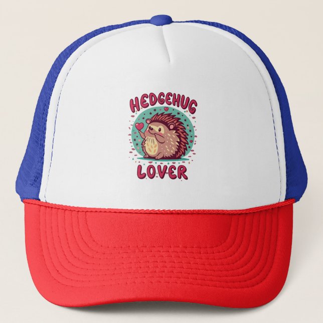 Casquette Amoureux de câlins de hérisson (Devant)