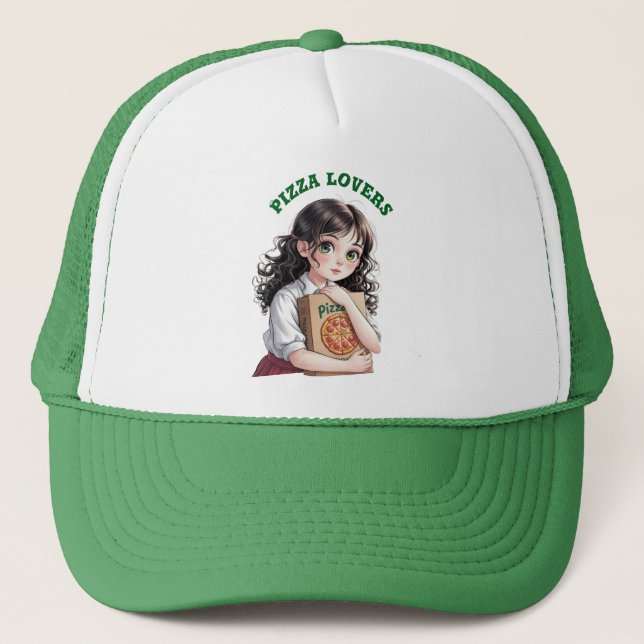 Casquette Amoureux de pizza  (Devant)
