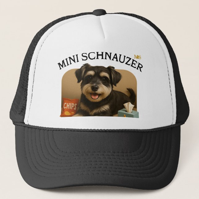 Casquette Amoureux du Mini Schnauzer  (Devant)