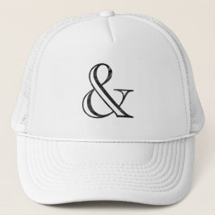 Casquette Ampersand Noir Gravé Académie