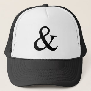Casquette Ampersand sign, and sign